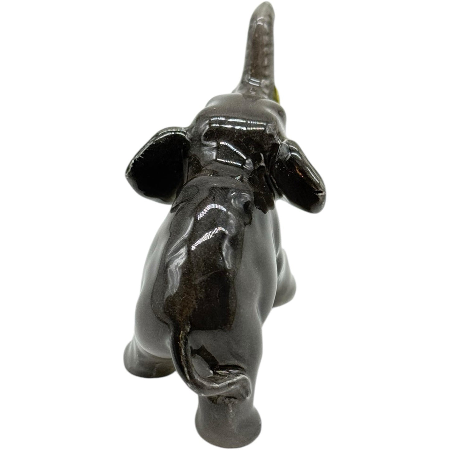 4 Vintage Ceramic Elephant Figurines - Porcelain Family Set - Made in Japan