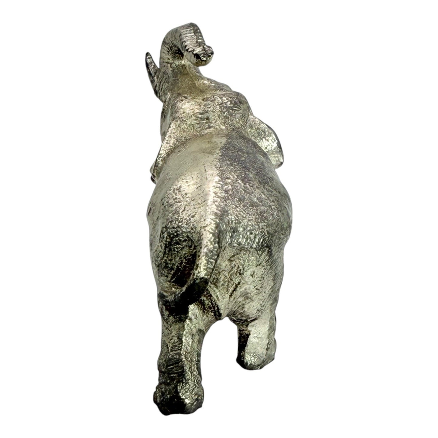 Brass Elephant Figurine Trunk Up Good Luck Decor Animal Statue Collectible