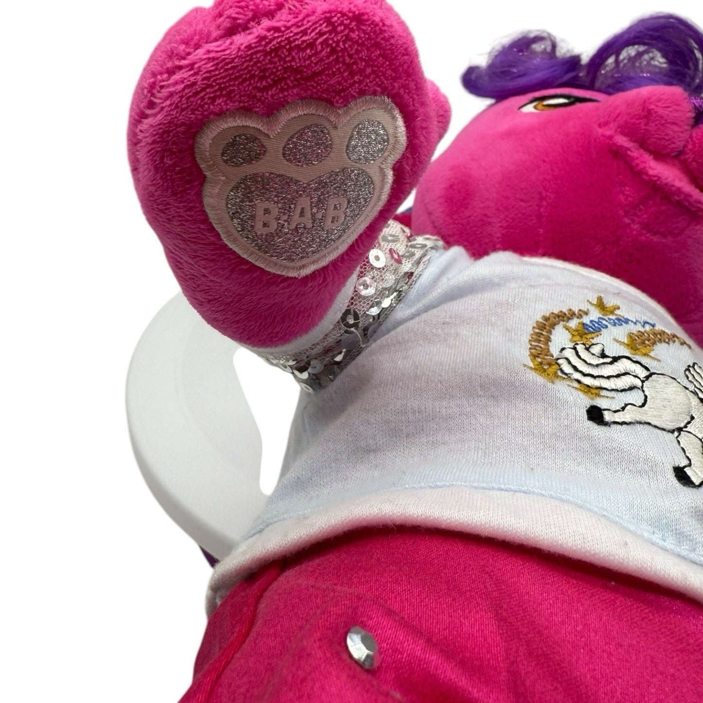 Build A Bear Honey Girl HG Risa Pink Rock Star Bunny Rabbit 20" Plush Toy