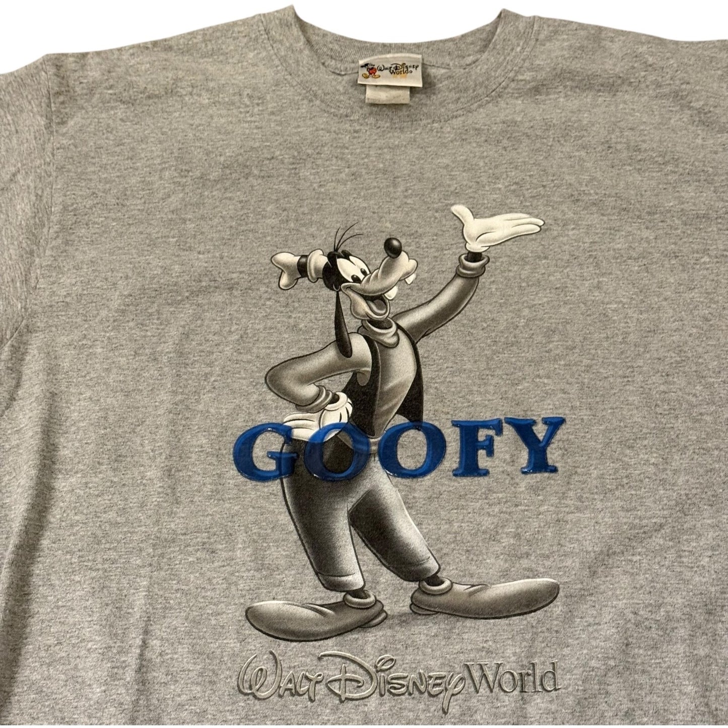 Vintage Walt Disney World Goofy Mickey Shirt Men's Large – Gel Print Design