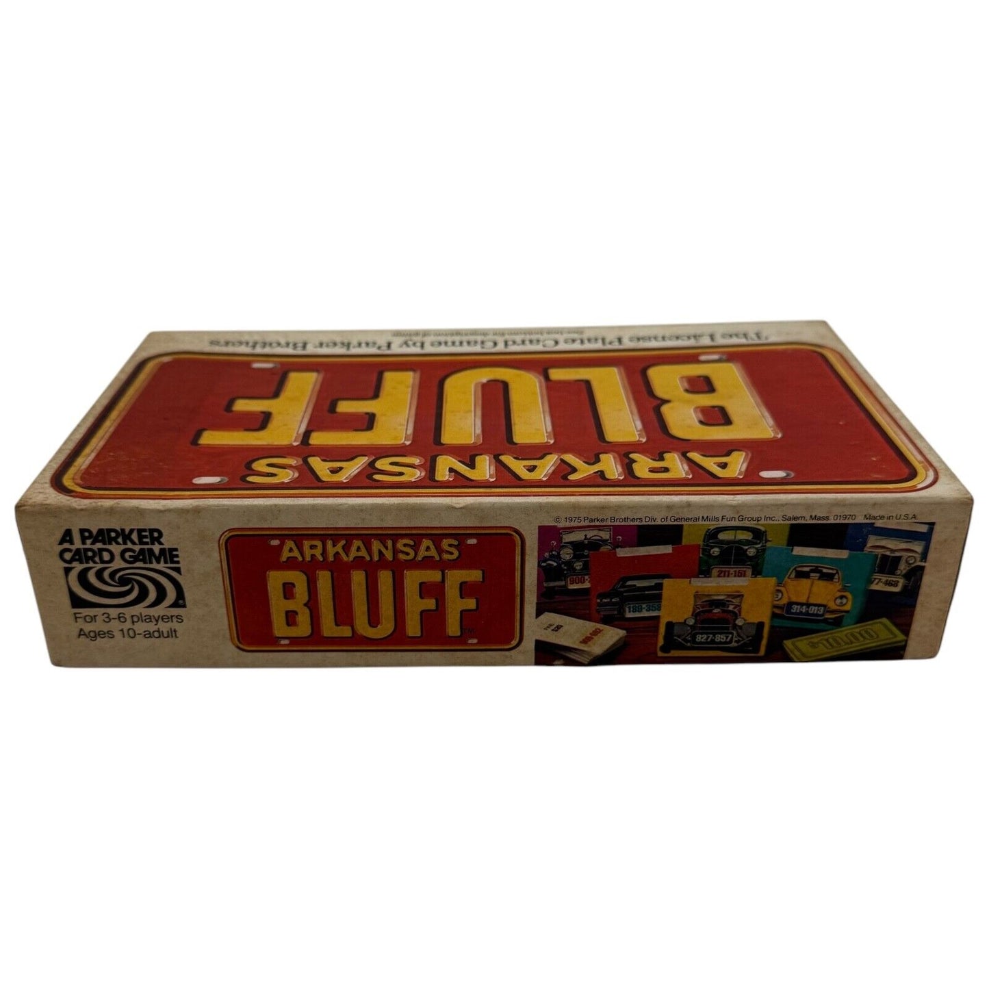 Arkansas Bluff Card Game 1975 Parker Brothers – Vintage USA License Plate Game