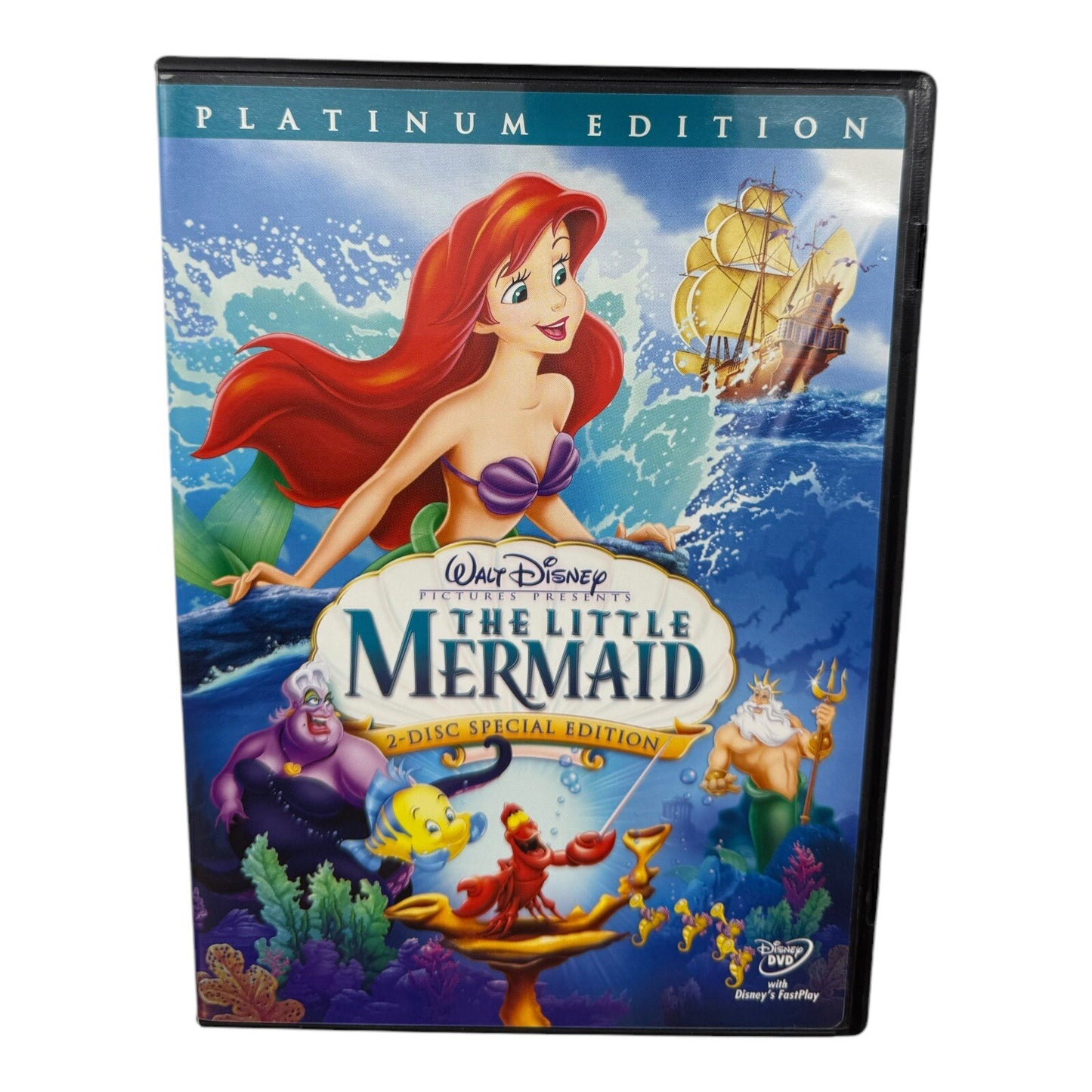 The Little Mermaid (DVD, 2006, 2-Disc Set, Platinum Edition) Preowned