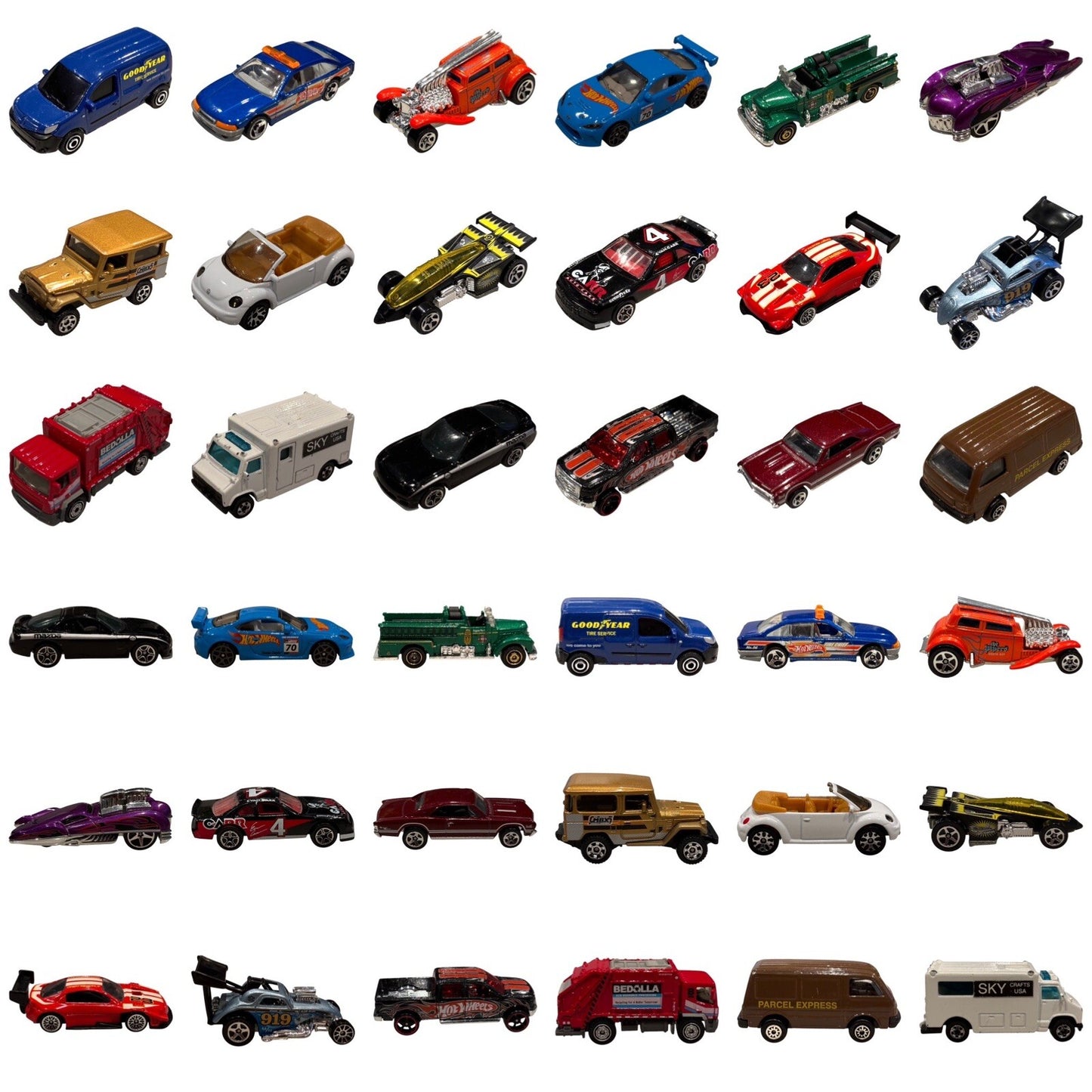 18 Loose Diecast Cars – Hot Wheels & Matchbox Collection Vintage to Modern