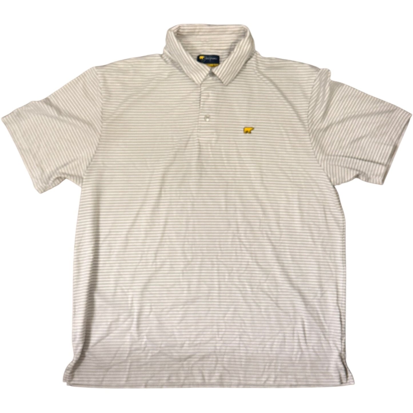 Jack Nicklaus The Golden Bear Striped Short Sleeve Golf Polo Shirt Men's XL