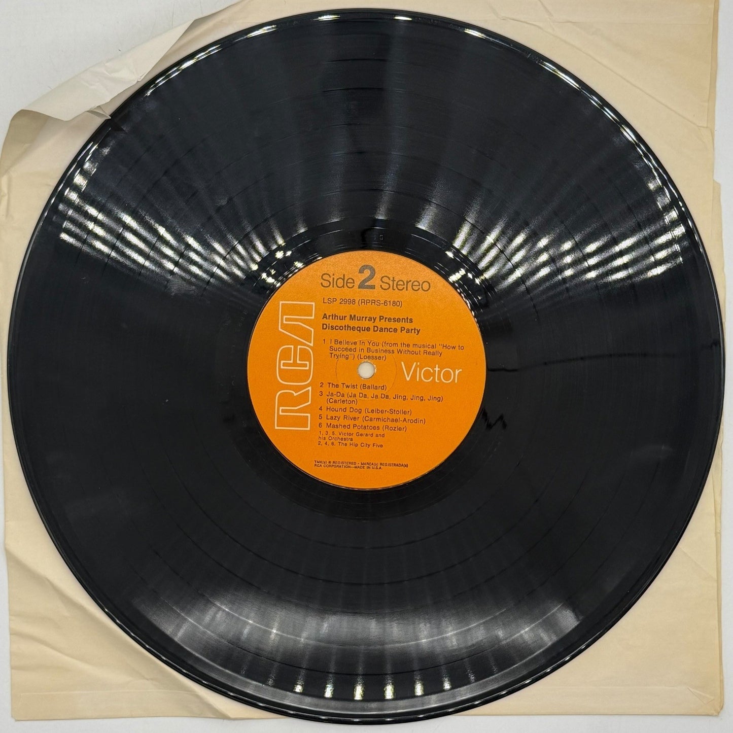 Arthur Murray Presents Discotheque Dance Party Vinyl Record RCA Victor LSP 2998