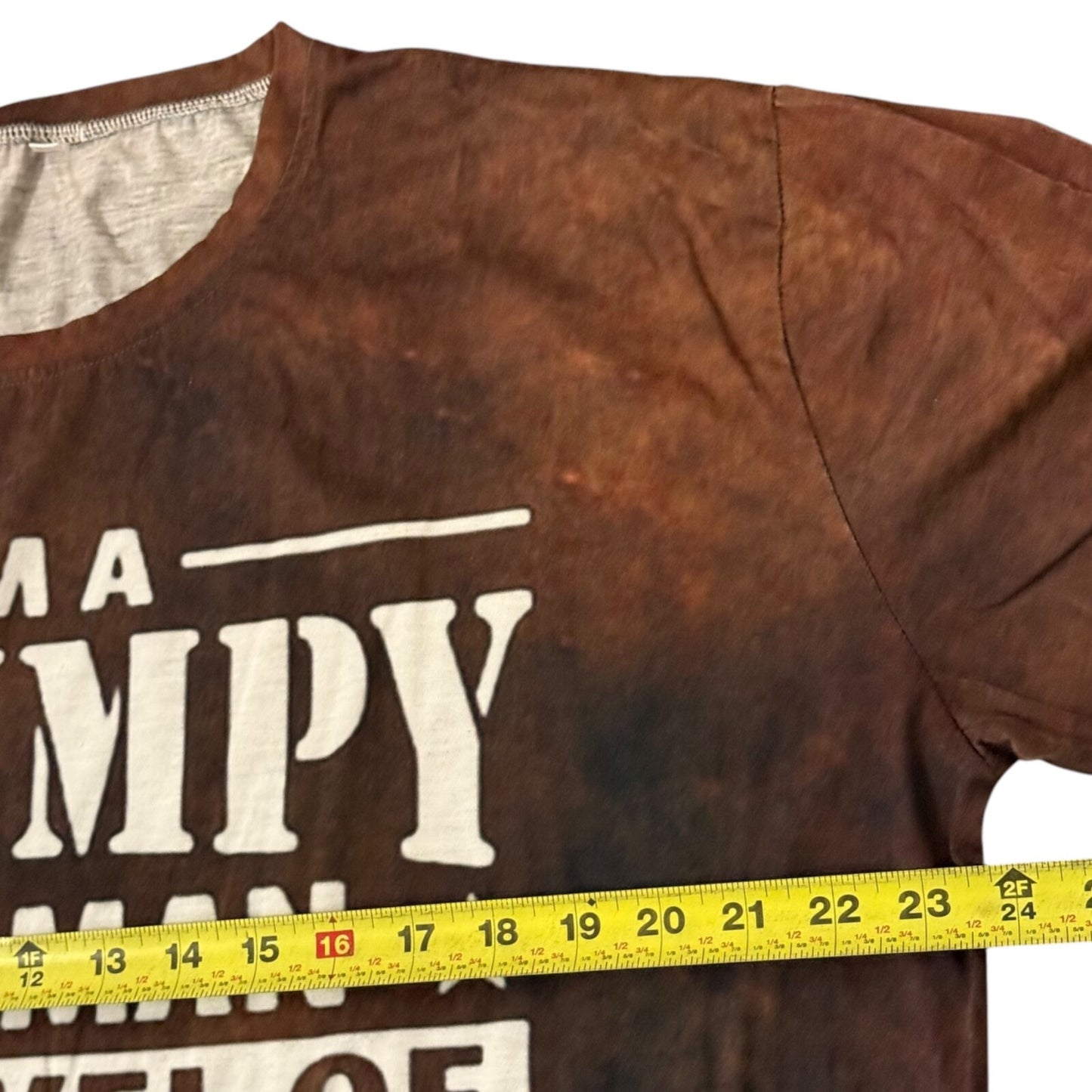 Grumpy Old Man Sarcasm T-Shirt XXL Rust Color Funny Graphic Tee