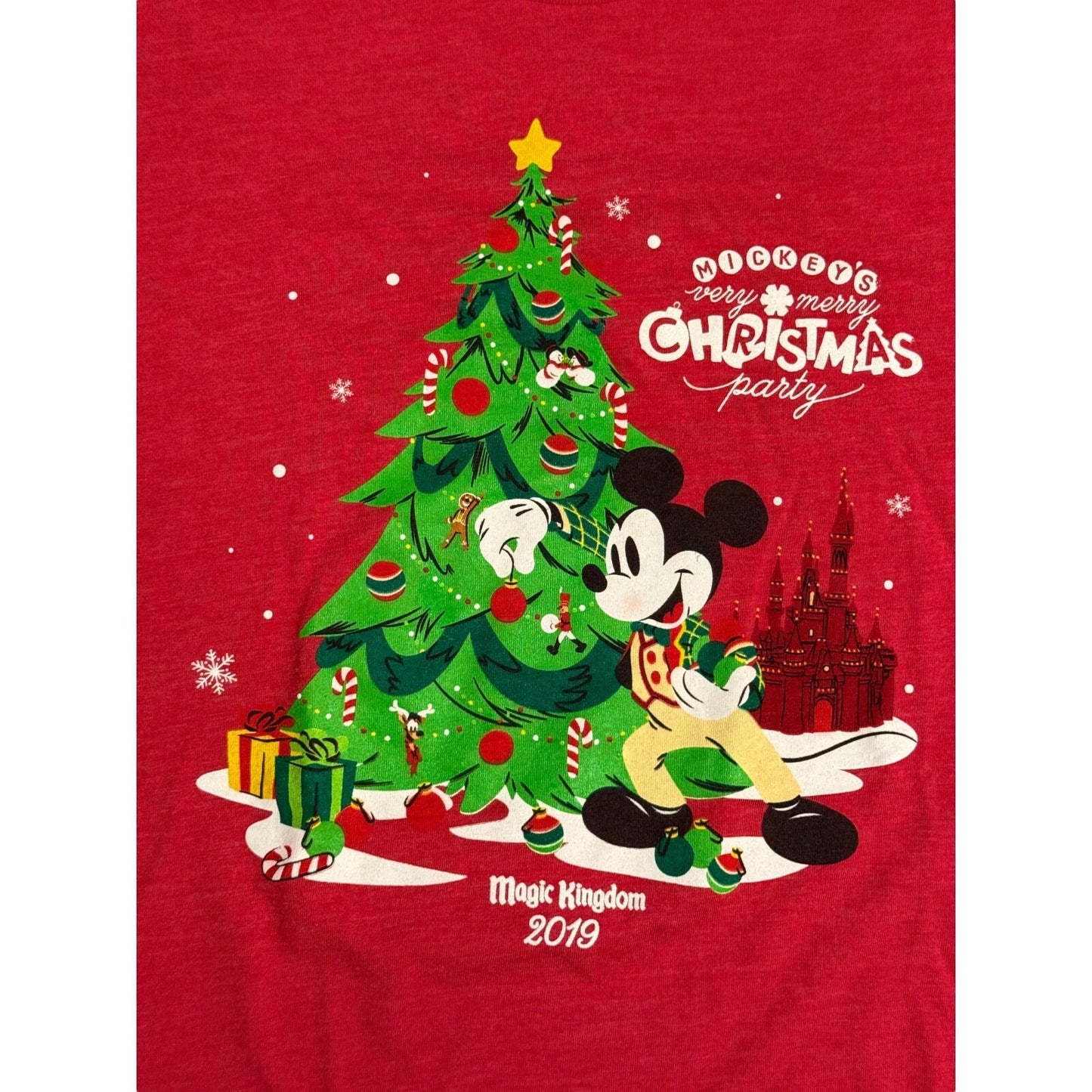 Disney Parks Disney World WDW 2019 Mickey’s Very Merry Christmas Party Tee Small