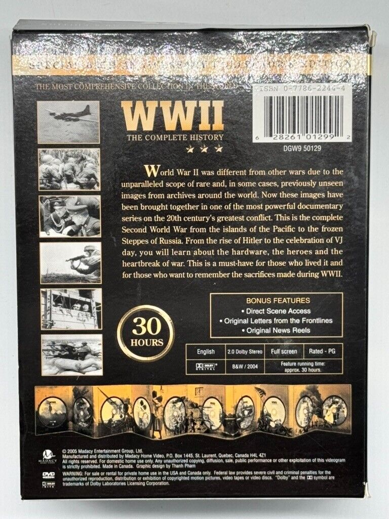 WWII: The Complete History 60th Anniversary Collector's DVD 10-Disc Set