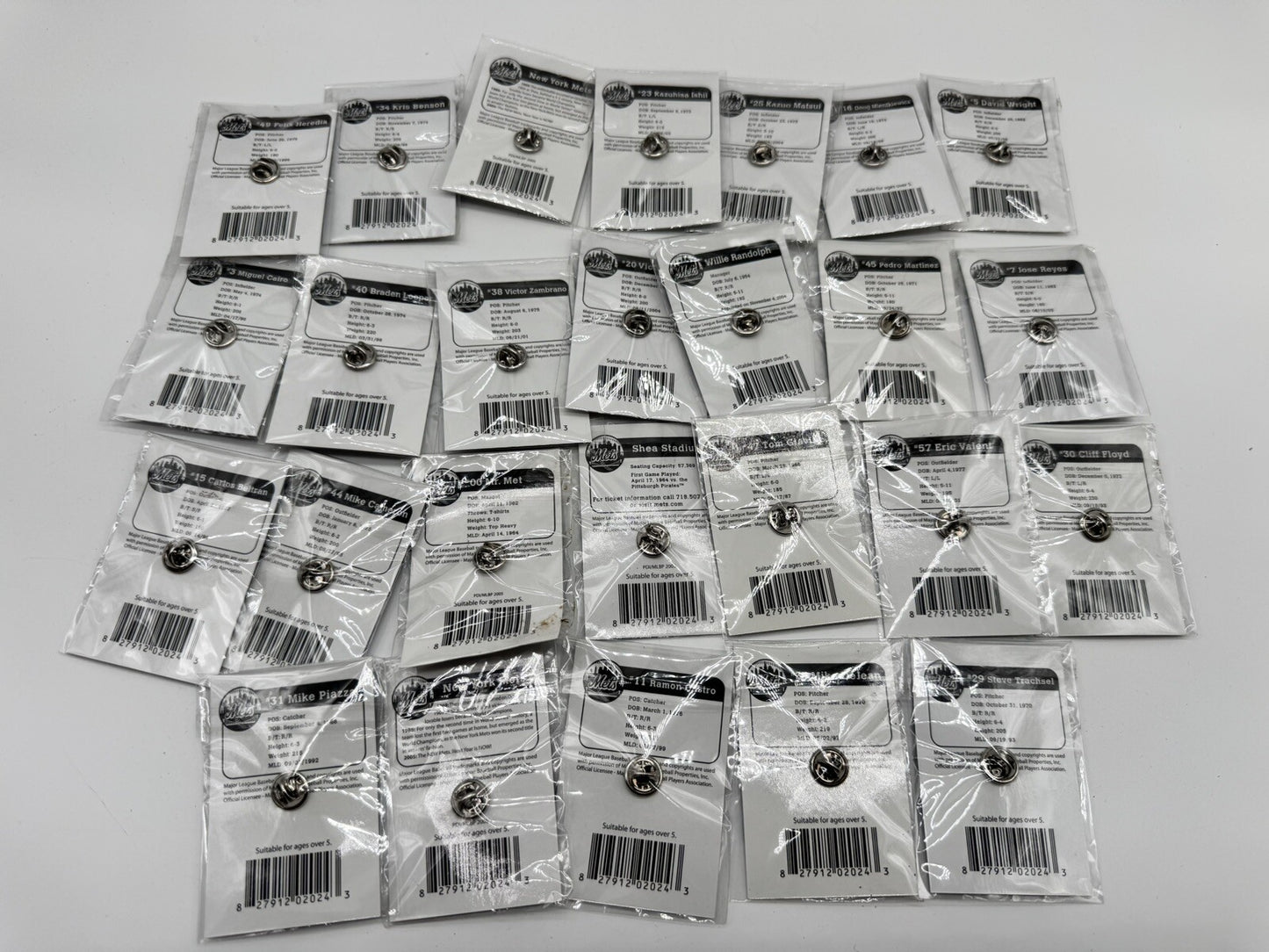 New York Mets 2005 SHEA STADIUM 26pc Pin Collection from NY TIMES
