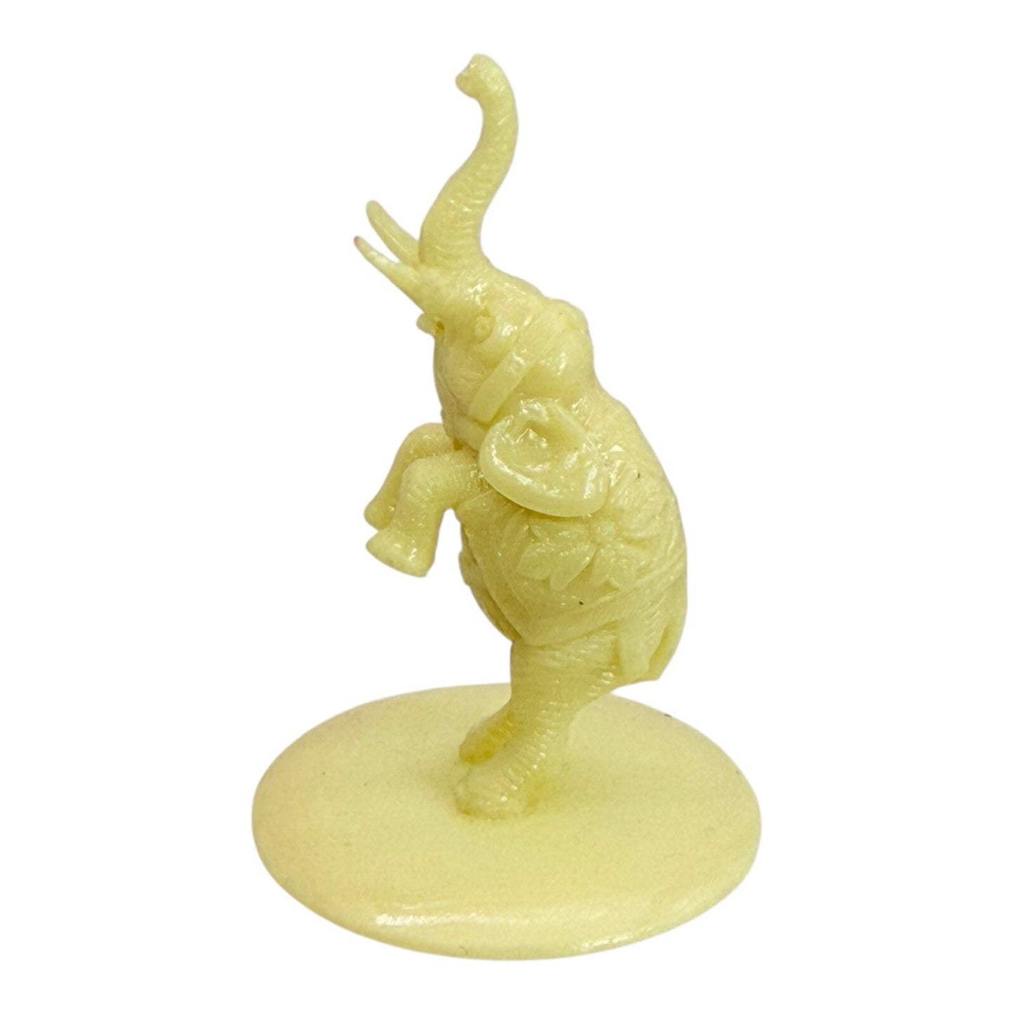 Circus Elephant Figurine Rearing Up Miniature Plastic Toy Collectible