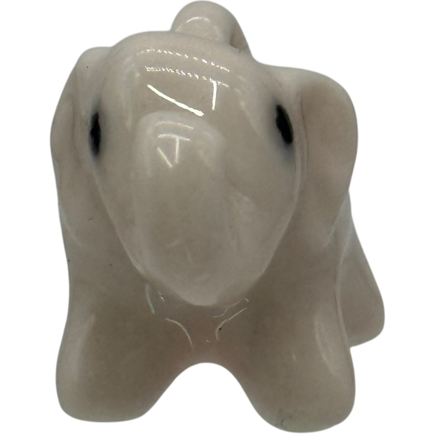 Elephant Figurine Miniature Ceramic Animal Collectible Decor Cute Small