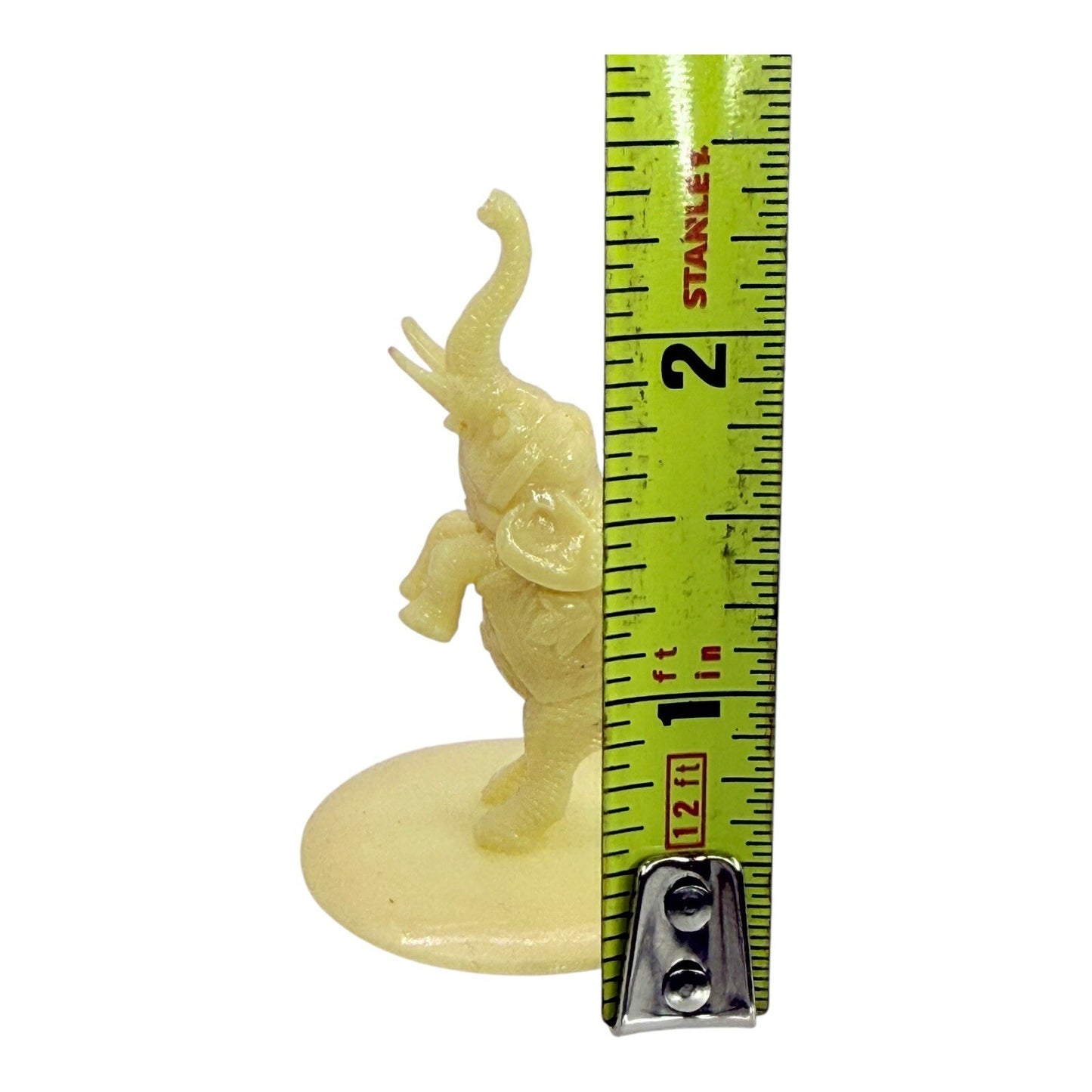 Circus Elephant Figurine Rearing Up Miniature Plastic Toy Collectible