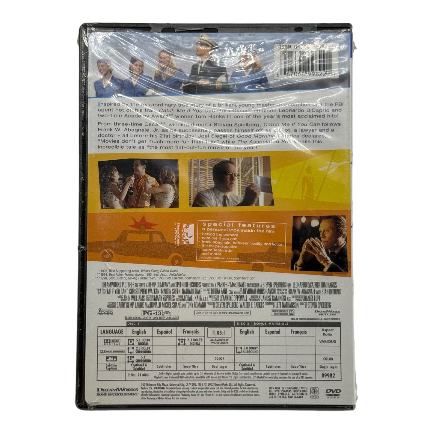 Catch Me If You Can DVD Widescreen