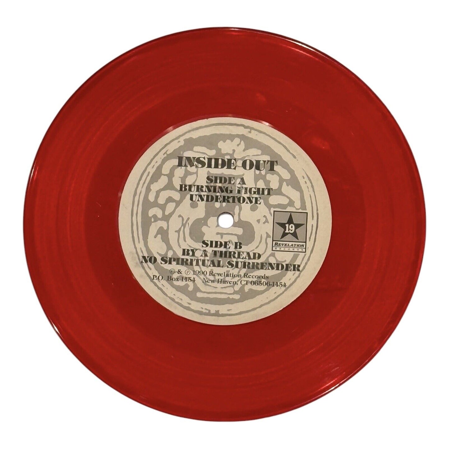 Inside Out No Spiritual Surrender 7" Limited Red Vinyl Rage Against the Machine