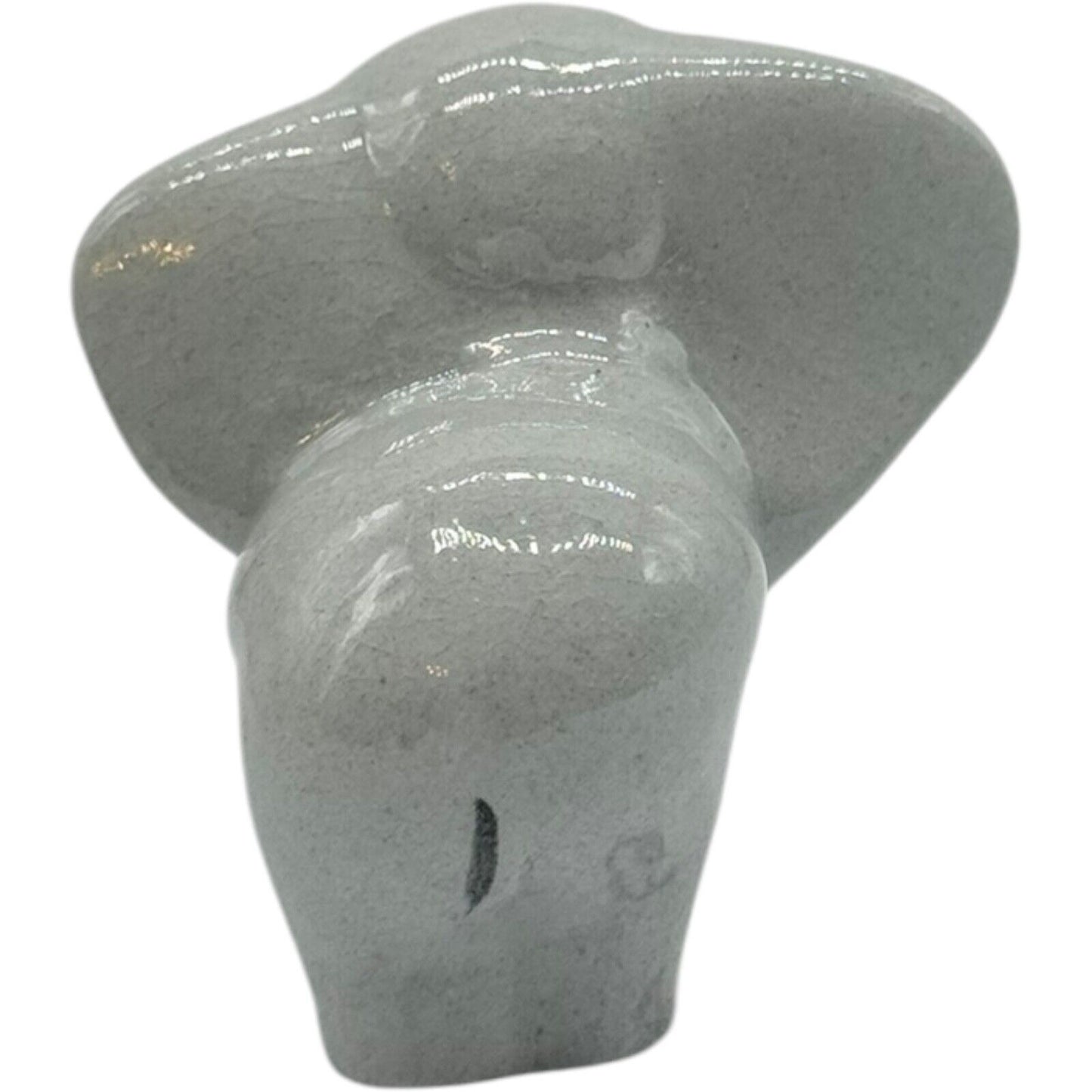Hagen Renaker Retired Laughing Elephants Miniatures Set - Grey/Pink - Vintage