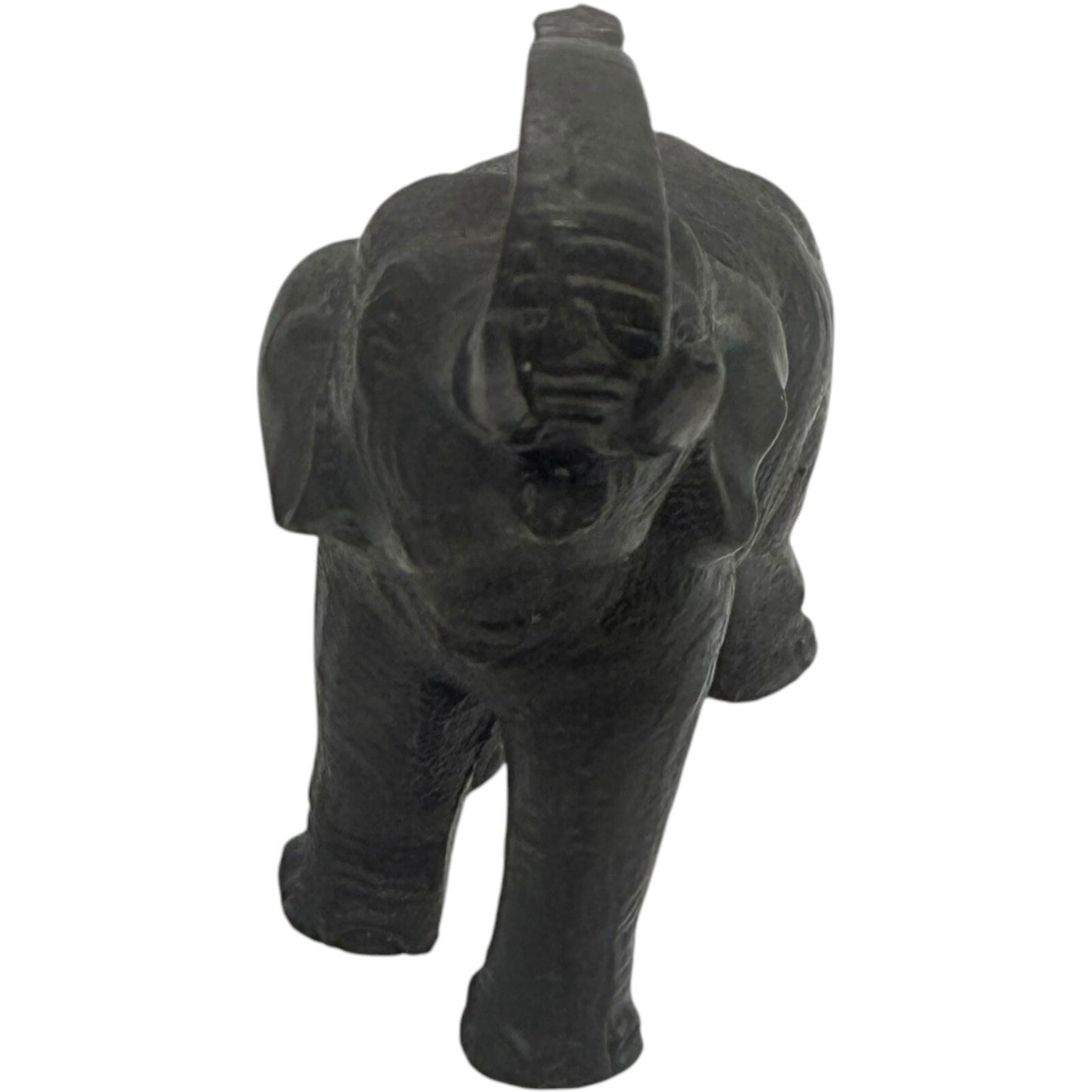 Brass Elephant Statue Figurine Trunk Up Good Luck Decor Accent Piece