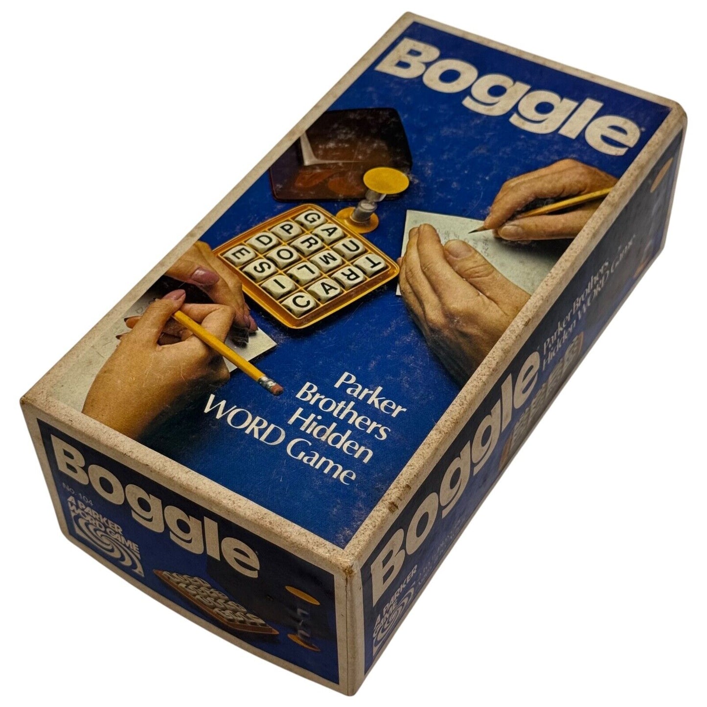 Boggle Word Game 1976 Parker Brothers – Vintage Complete Hidden Letter Dice Set