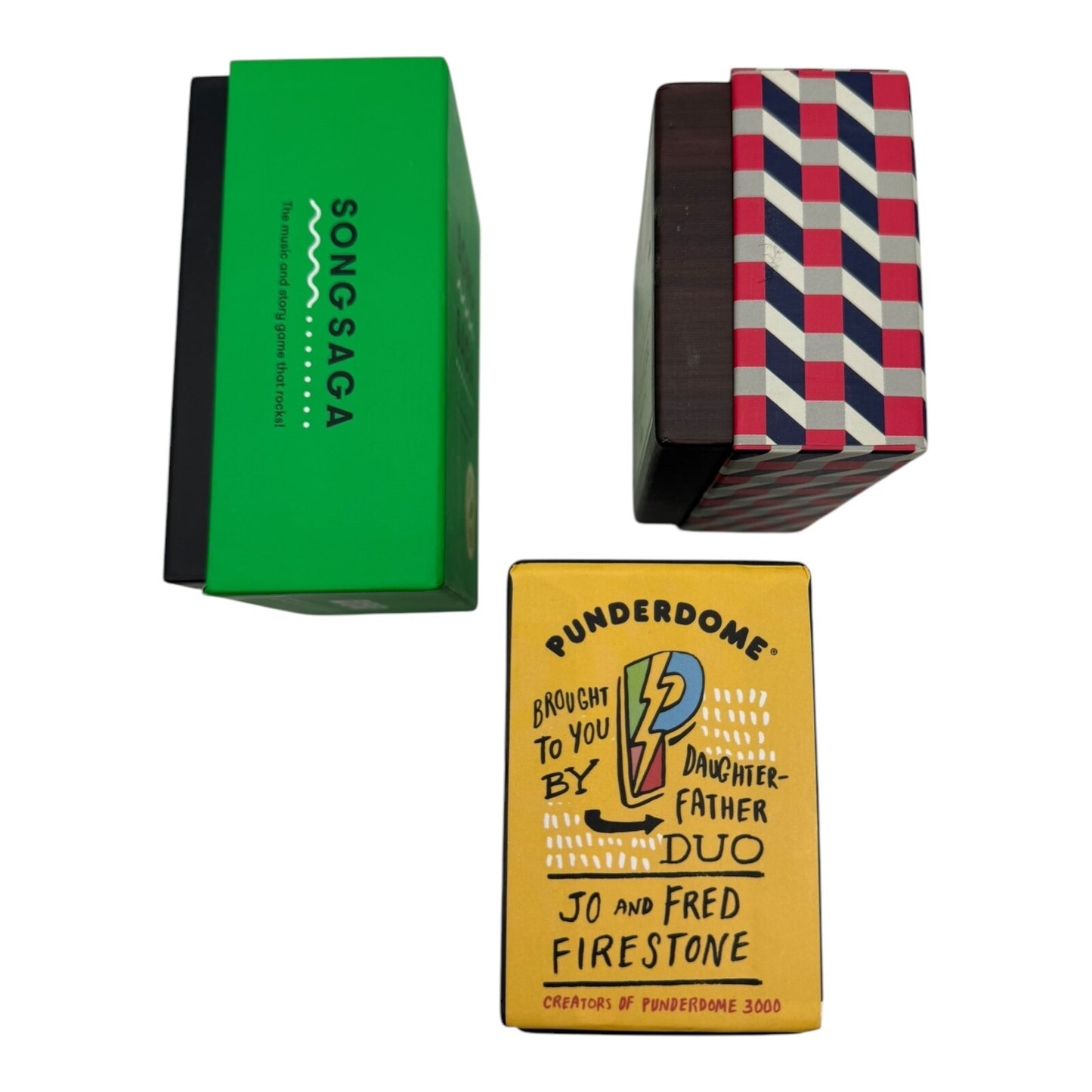 Party Games Bundle - Punderdome & Song Saga - Great Condition, Fun for All Ages