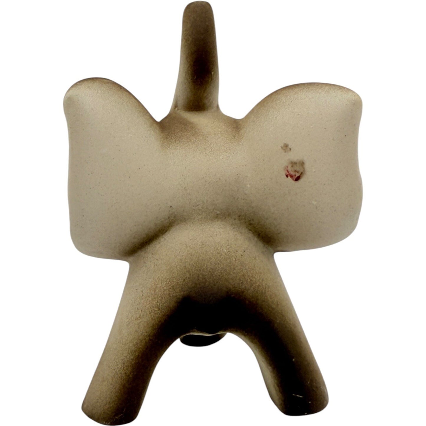 Elephant Figurine Rhinestone Eyes Up Trunk Ceramic Decor Shelf Display