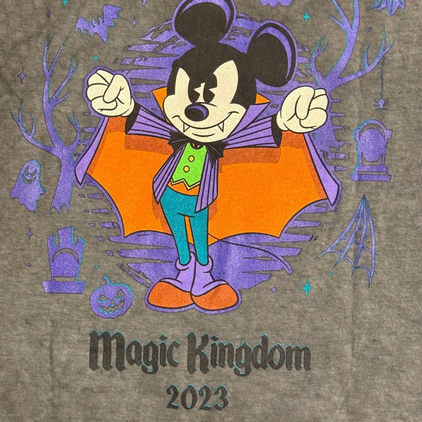Disney World 2023 Mickey's Not So Scary Halloween Party T-Shirt Black • Medium