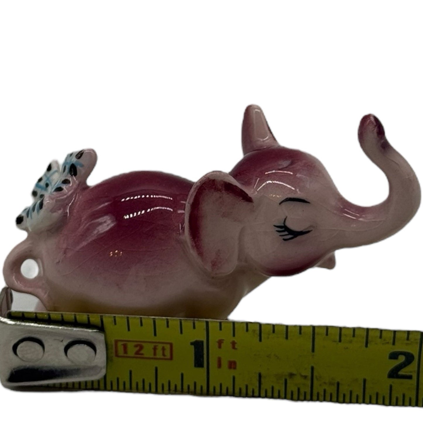 Rare Vintage Ceramic Anthropomorphic Elephant Family Figurines Complete 3 Pc Set