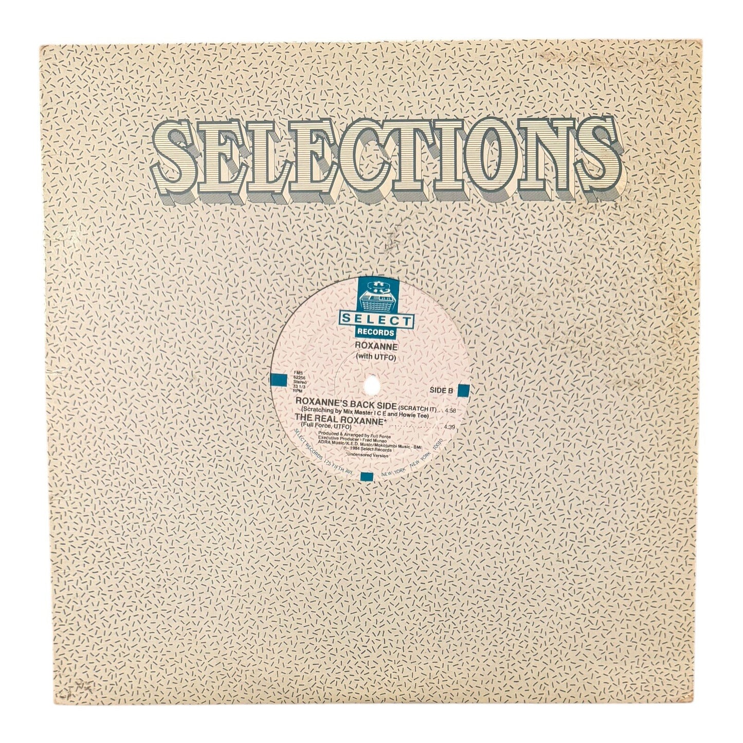 Roxanne With UTFO – The Real Roxanne 12" Vinyl 1984 Select Records