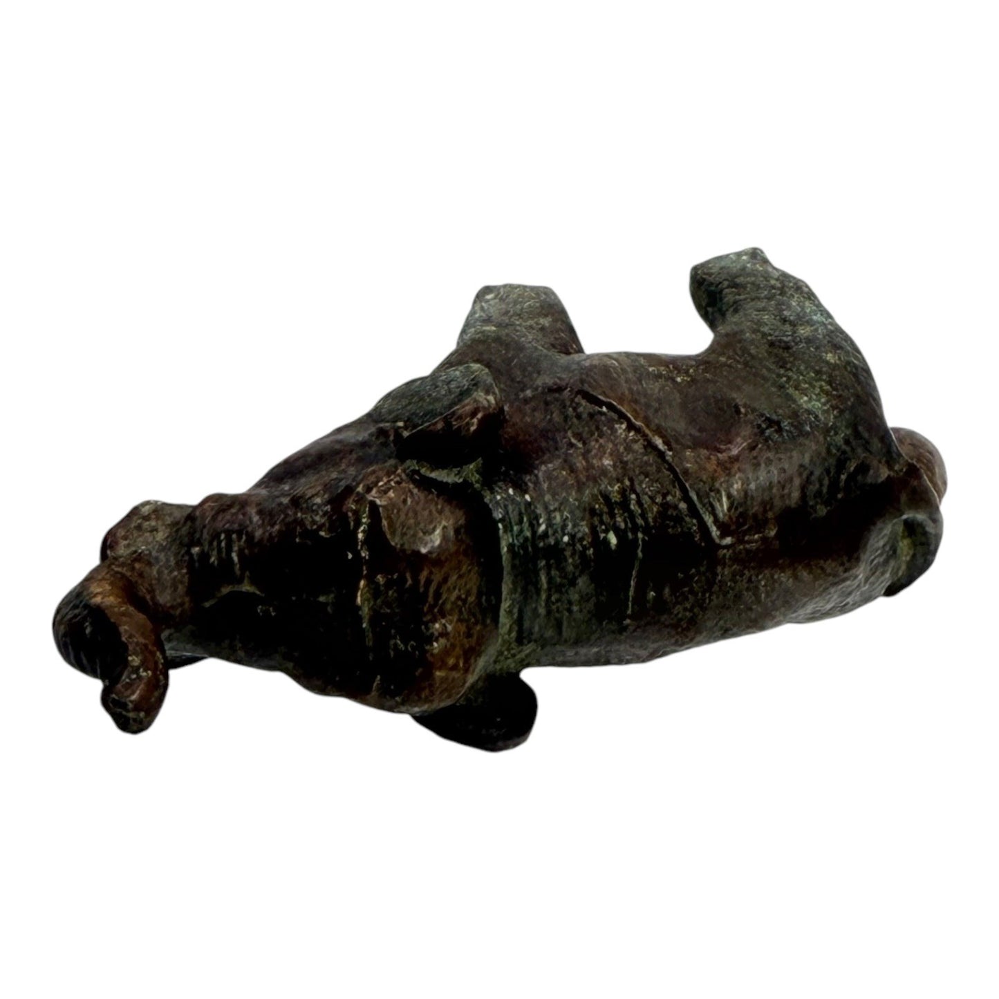 Elephant Figurine Statue Sculpture Decor Bronze Finish Trunk Up Good Luck