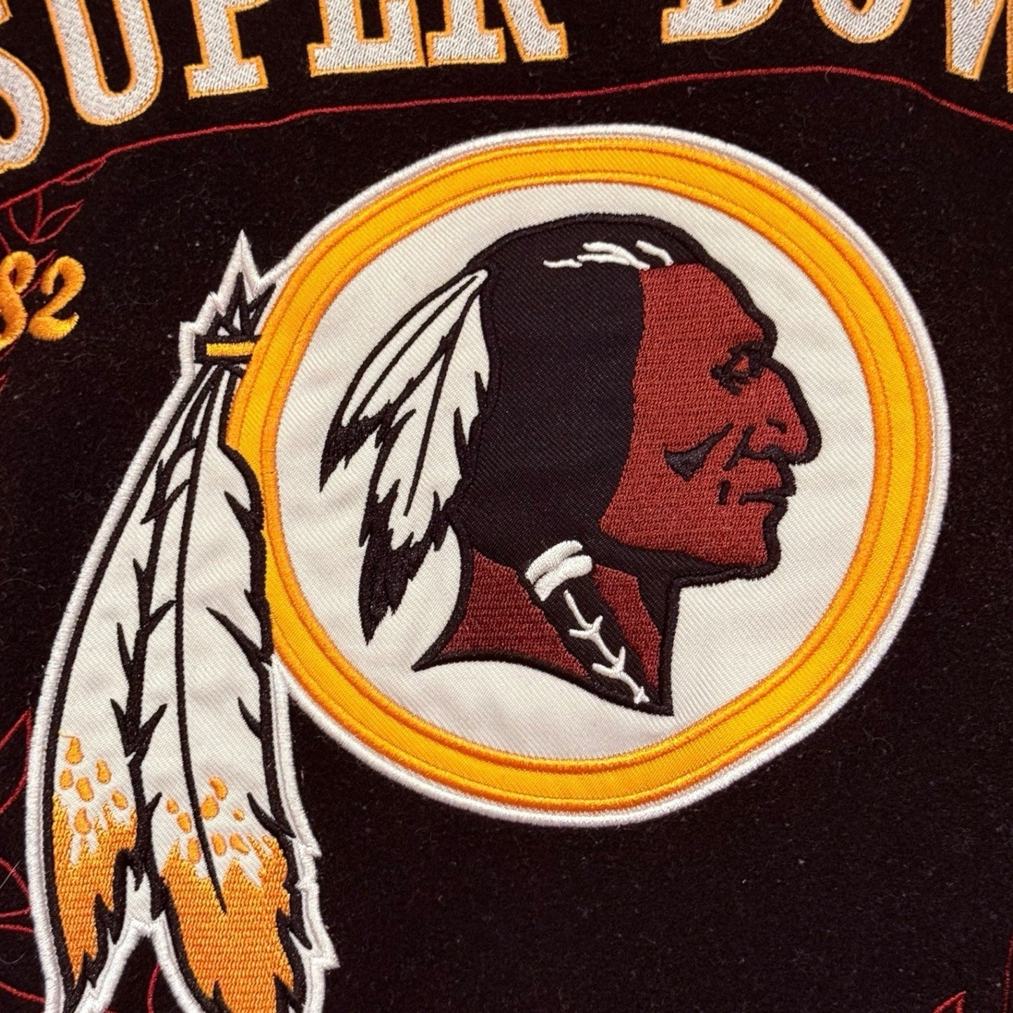Washington Redskins 3 Super Bowl Champions Varsity Reversible 2XL Rare & Flawed