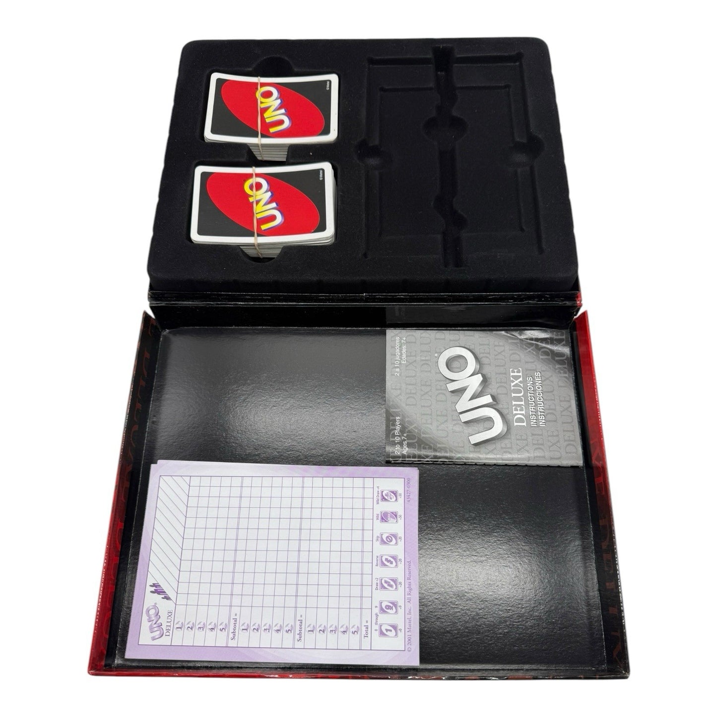 2001 Mattel "UNO Deluxe" Card Game