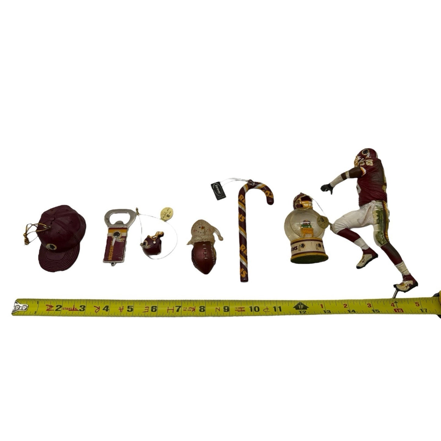 Washington Redskins Vintage Lot of 9 – Ornament, Toy, Flag, Bottle Opener