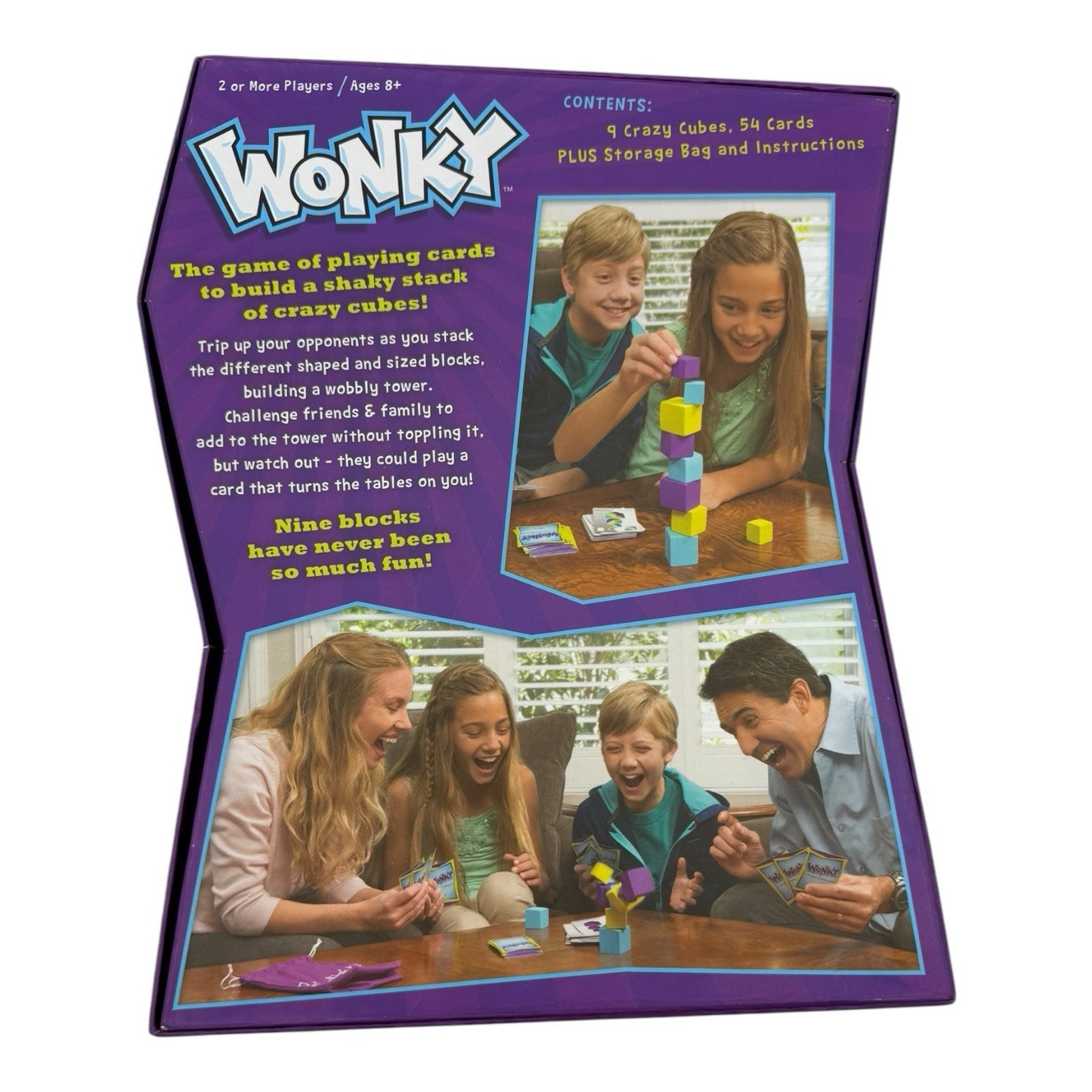 Wonky Crazy Cubes Card Game USAopoly 2015 - Fun Family Game