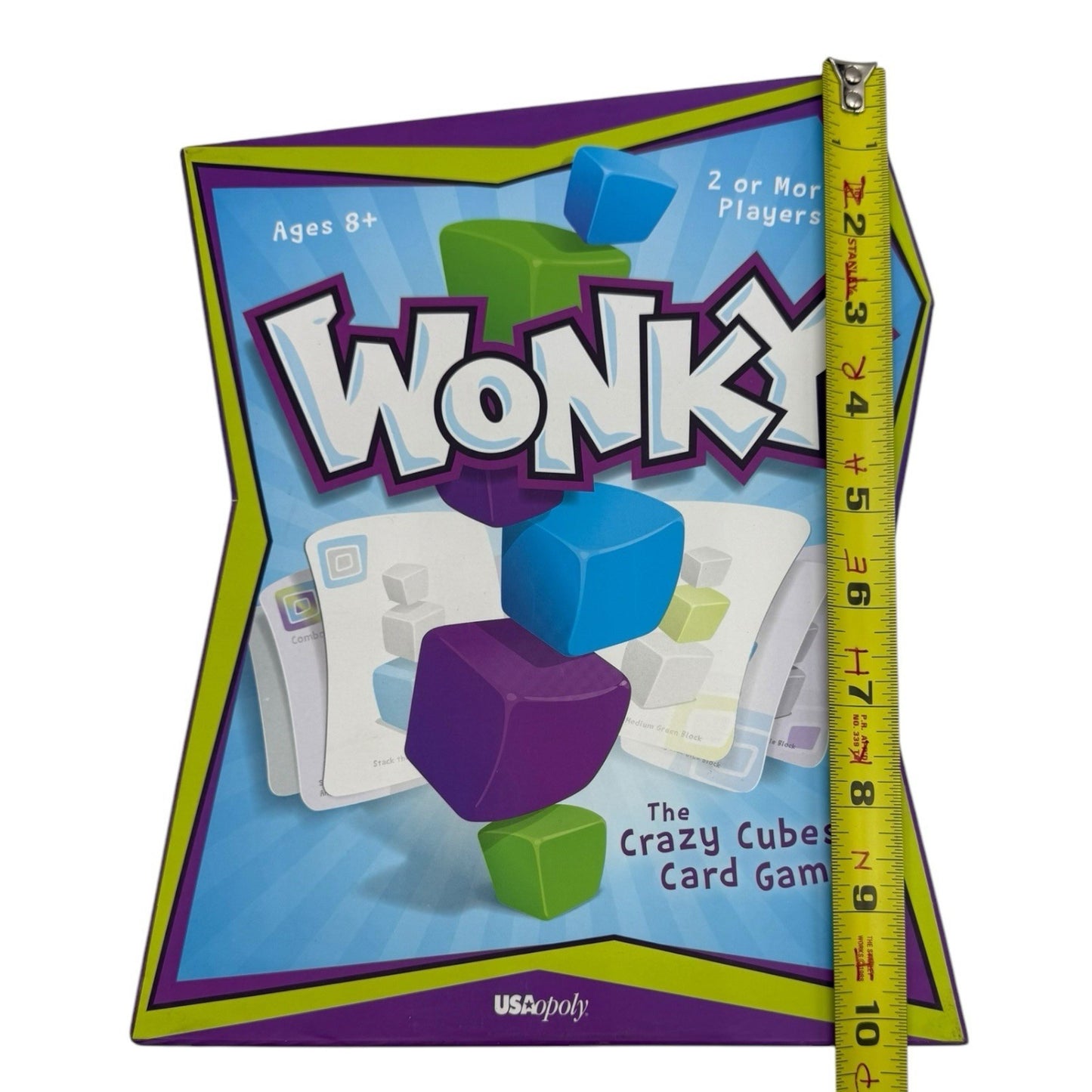 Wonky Crazy Cubes Card Game USAopoly 2015 - Fun Family Game
