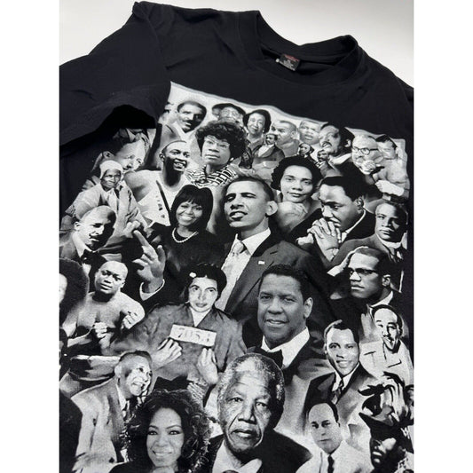 Black History Legends T-shirt USA Adult XL Black