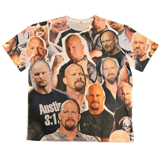 WWE Steve "Stone Cold" Austin T-Shirt Size 2-Extra Large