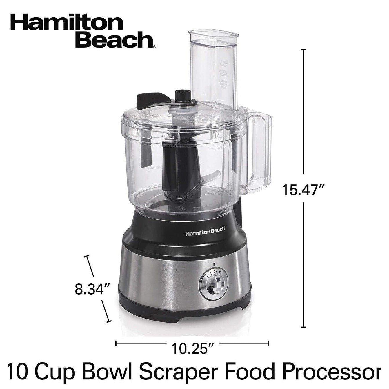 Hamilton Beach Bowl Scraper 10 Cup Food Processor - 70730AG