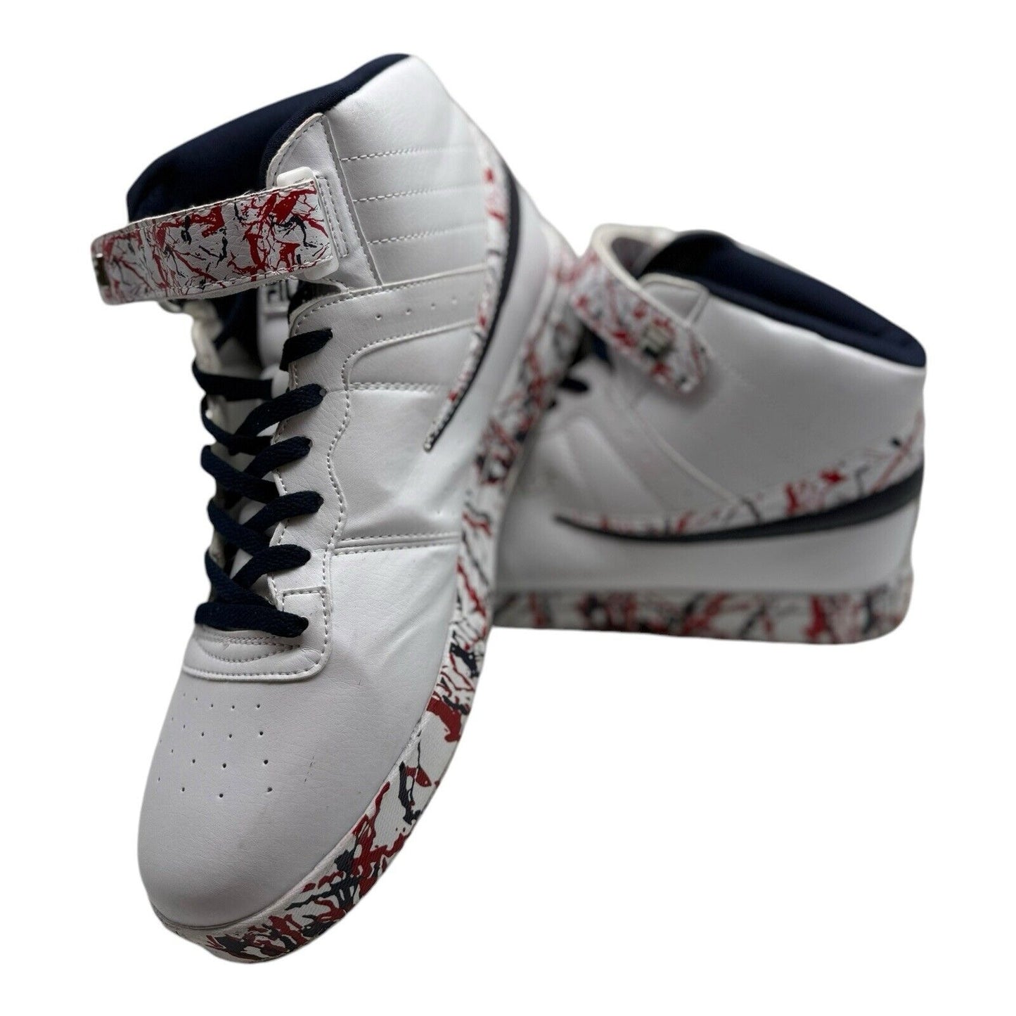 Fila Vulc 13 MP Red White & Blue Marble Size 13 - Preowned