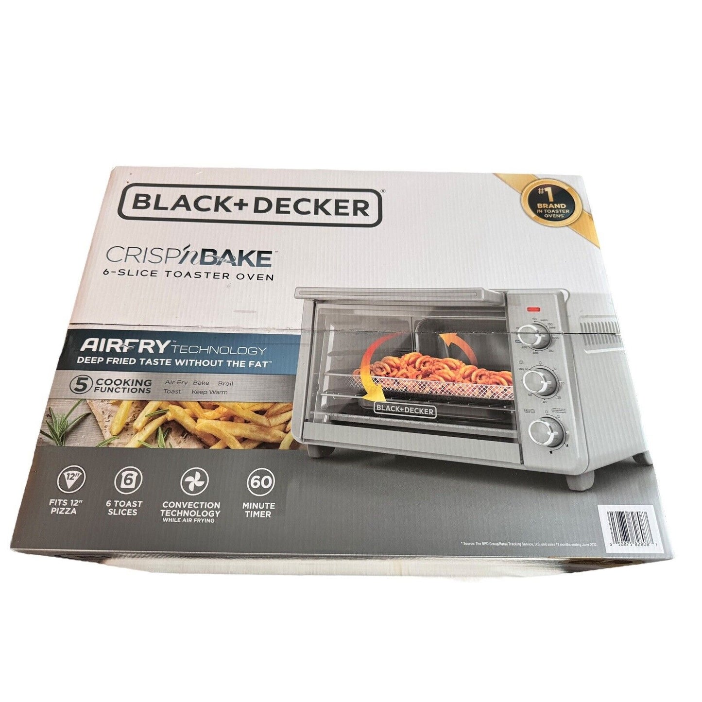 BLACK + DECKER, Crisp 'n Bake 6-Slice Toaster Oven - TO3217SS