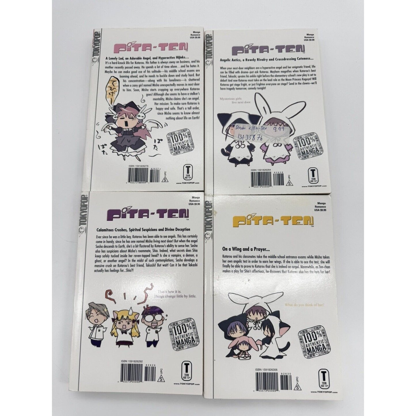 Pita-Ten Official Fan Book Volume 1 2 3 4 Koge-Donbo English Manga TPB Tokyopop