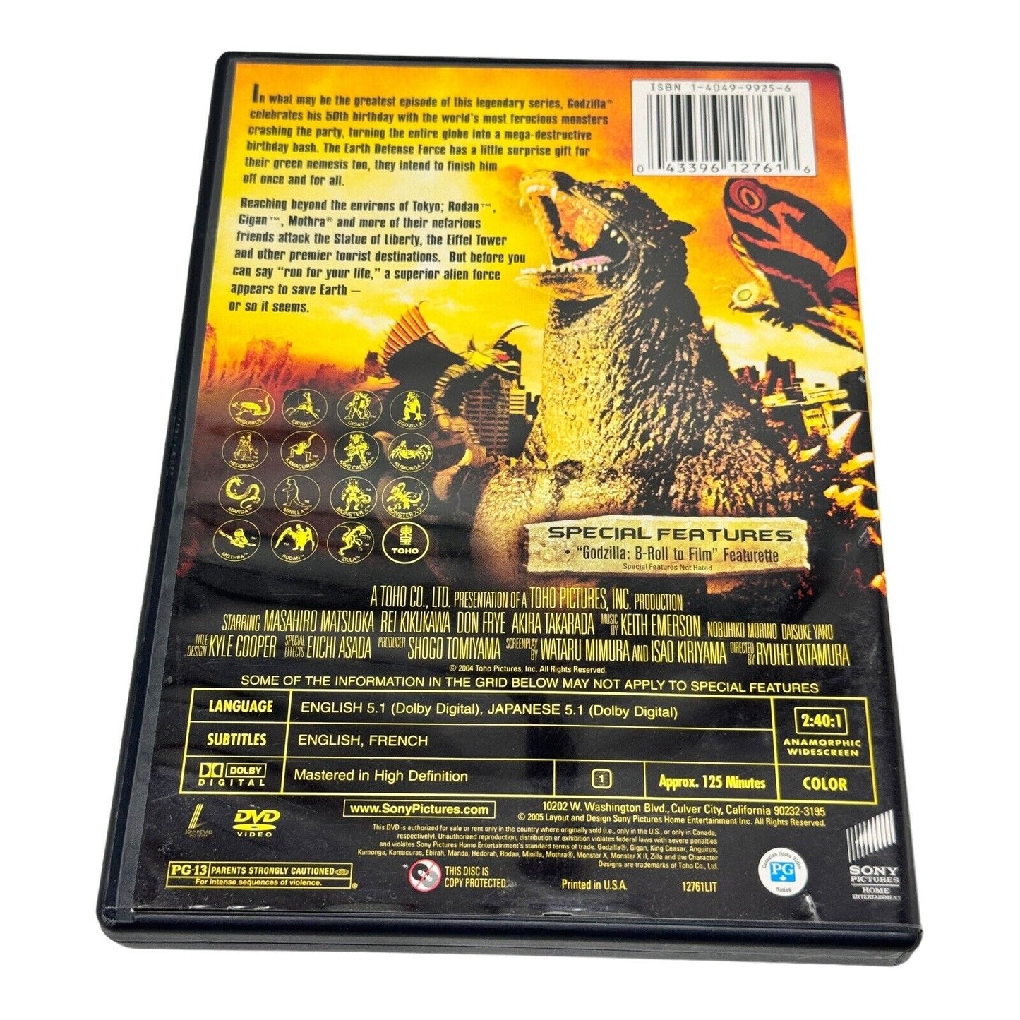 Godzilla: Final Wars (DVD, 2005)