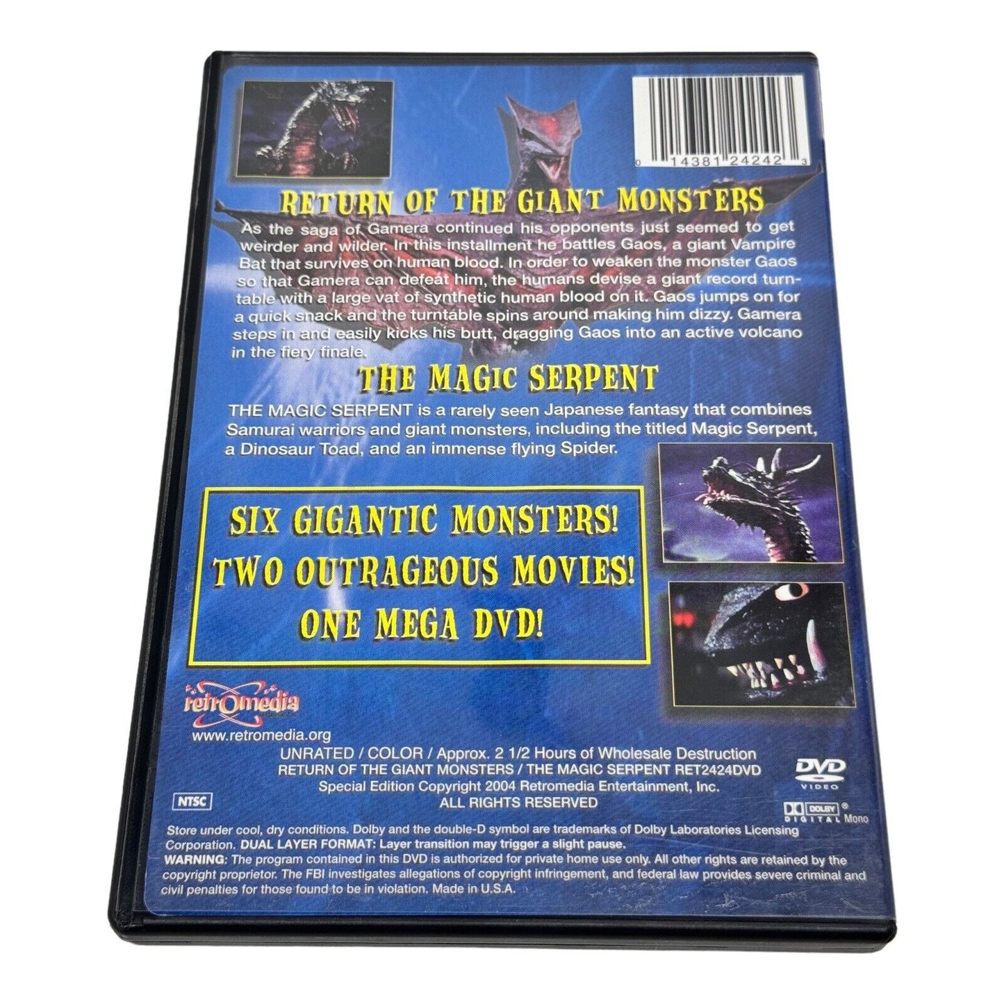 Return of the Giant Monsters - The Magic Serpent [2 CULT CLASSIC FILMS]