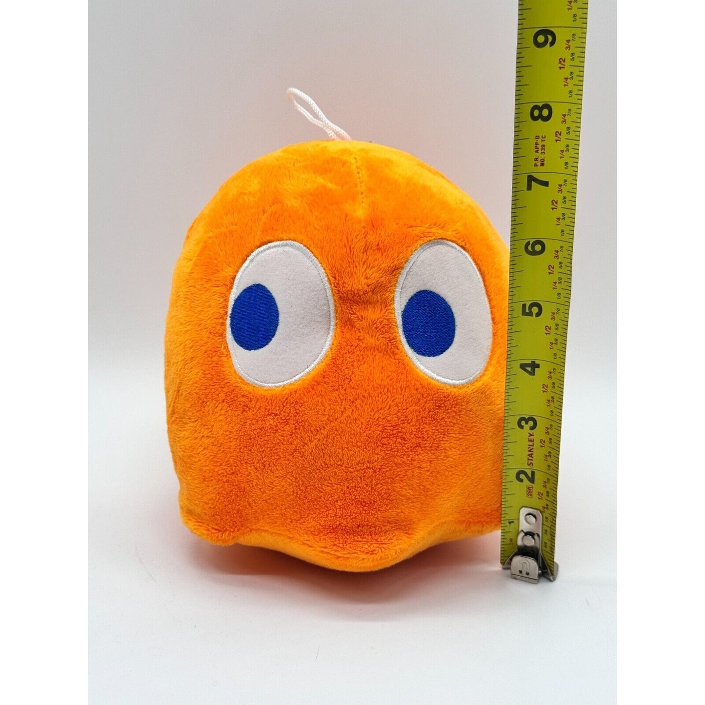 Bandai Namco Ms. Pac Man 7” Clyde the Orange Ghost Plush Stuffed Collectible Toy