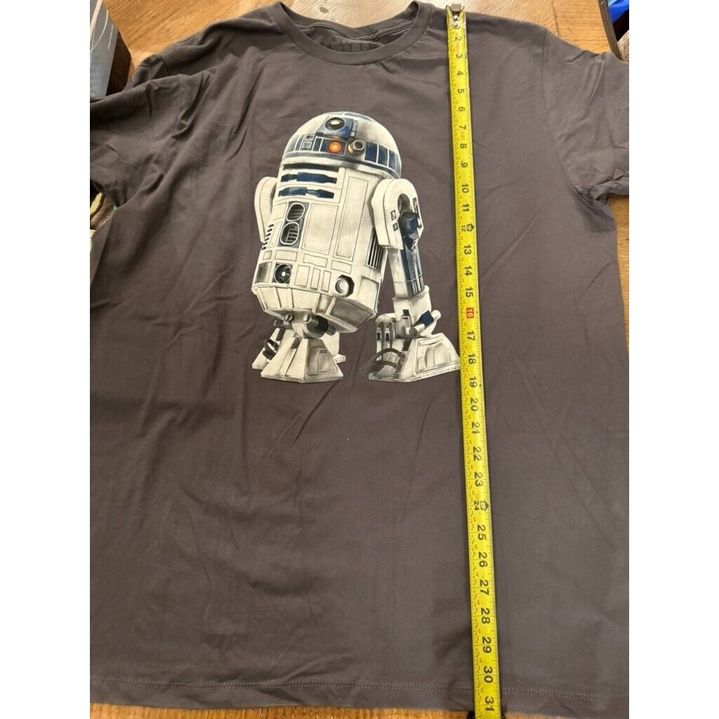 Star Wars R2D2 Classic Gray T-Shirt New Sz XL