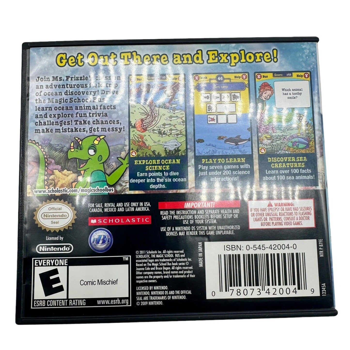 Magic School Bus Oceans - Nintendo DS