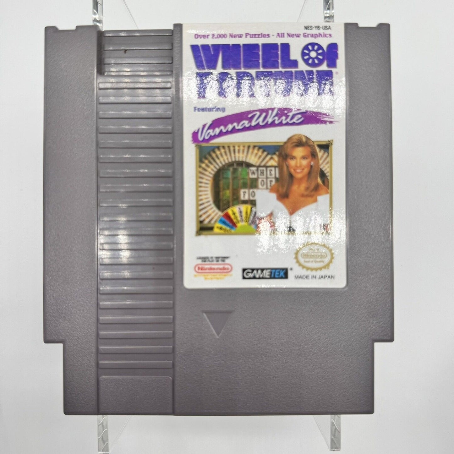 Wheel Of Fortune Vanna White Edition NES Nintendo Game with book