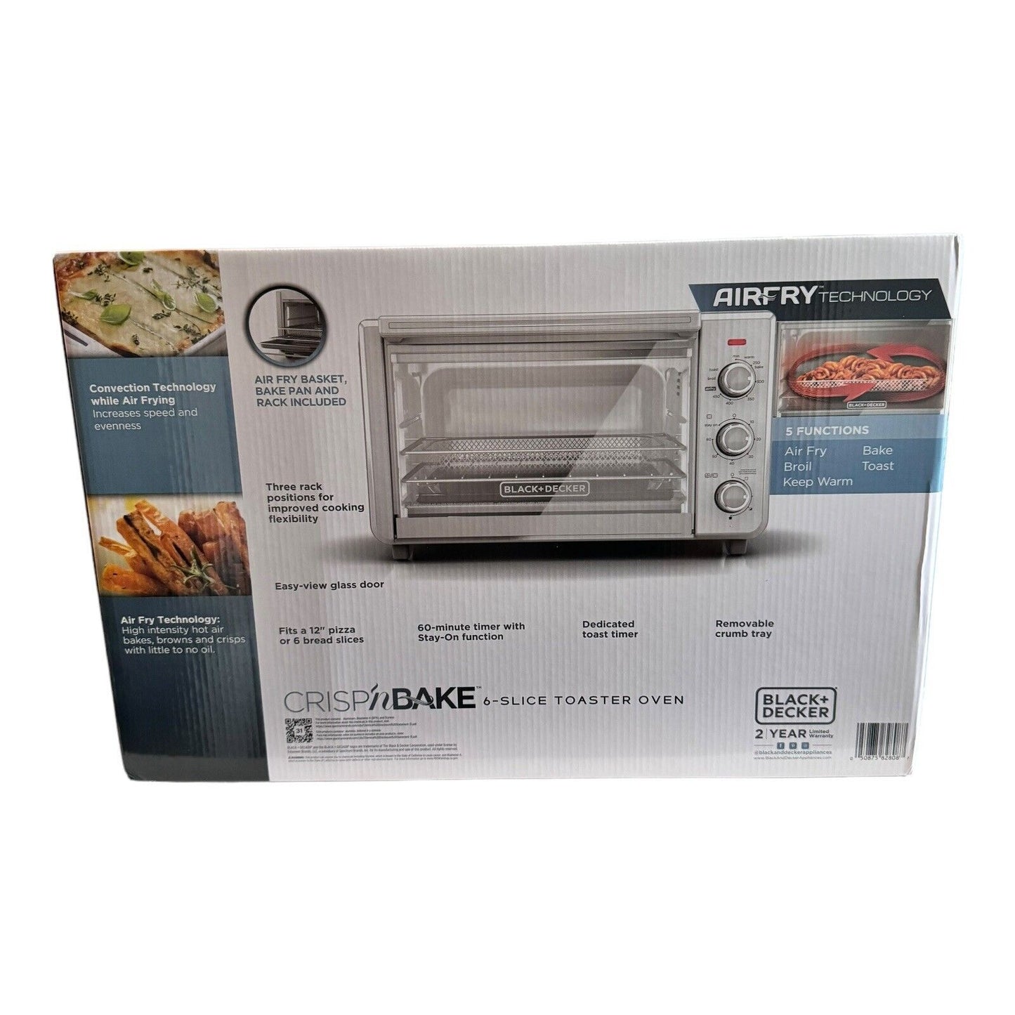 BLACK + DECKER, Crisp 'n Bake 6-Slice Toaster Oven - TO3217SS