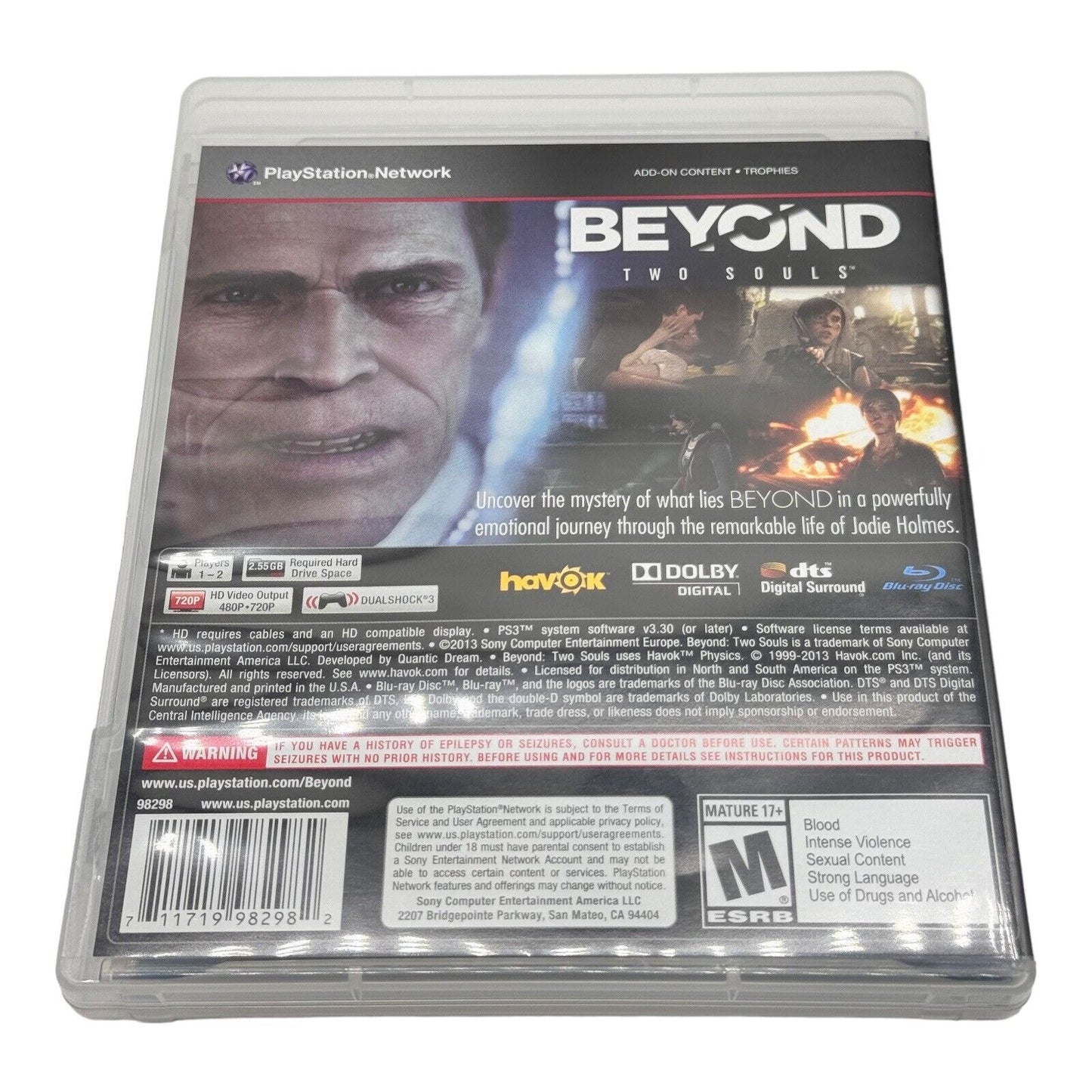 Beyond Two Souls PS3 Video Game