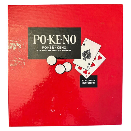 Po-Ke-No Vintage Board Game – Poker Keno Bingo Style Classic