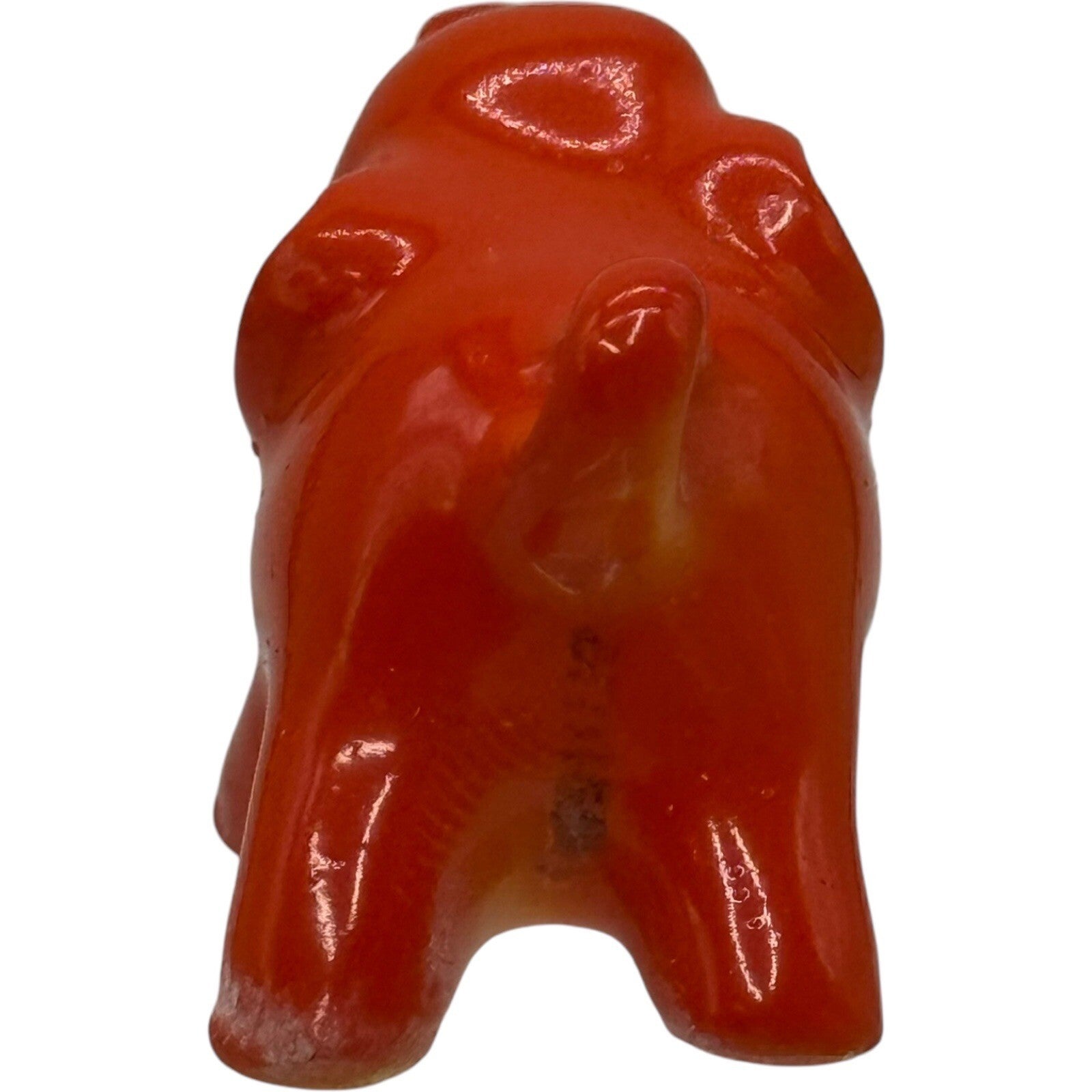 Vintage Rare Orange Goebel Mini Elephant Figurine