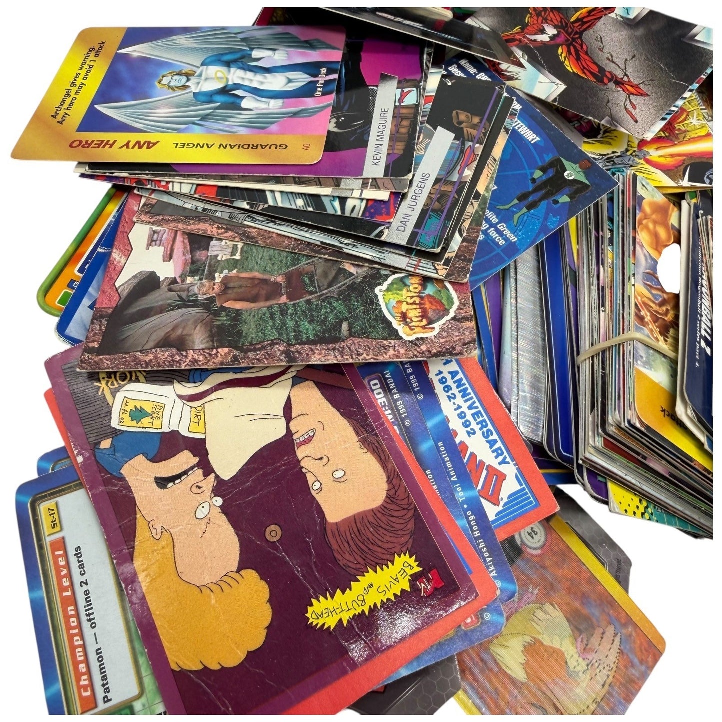 Mixed Lot Trading Cards Marvel Valiant DC Pokemon Digimon Image Impel Skybox