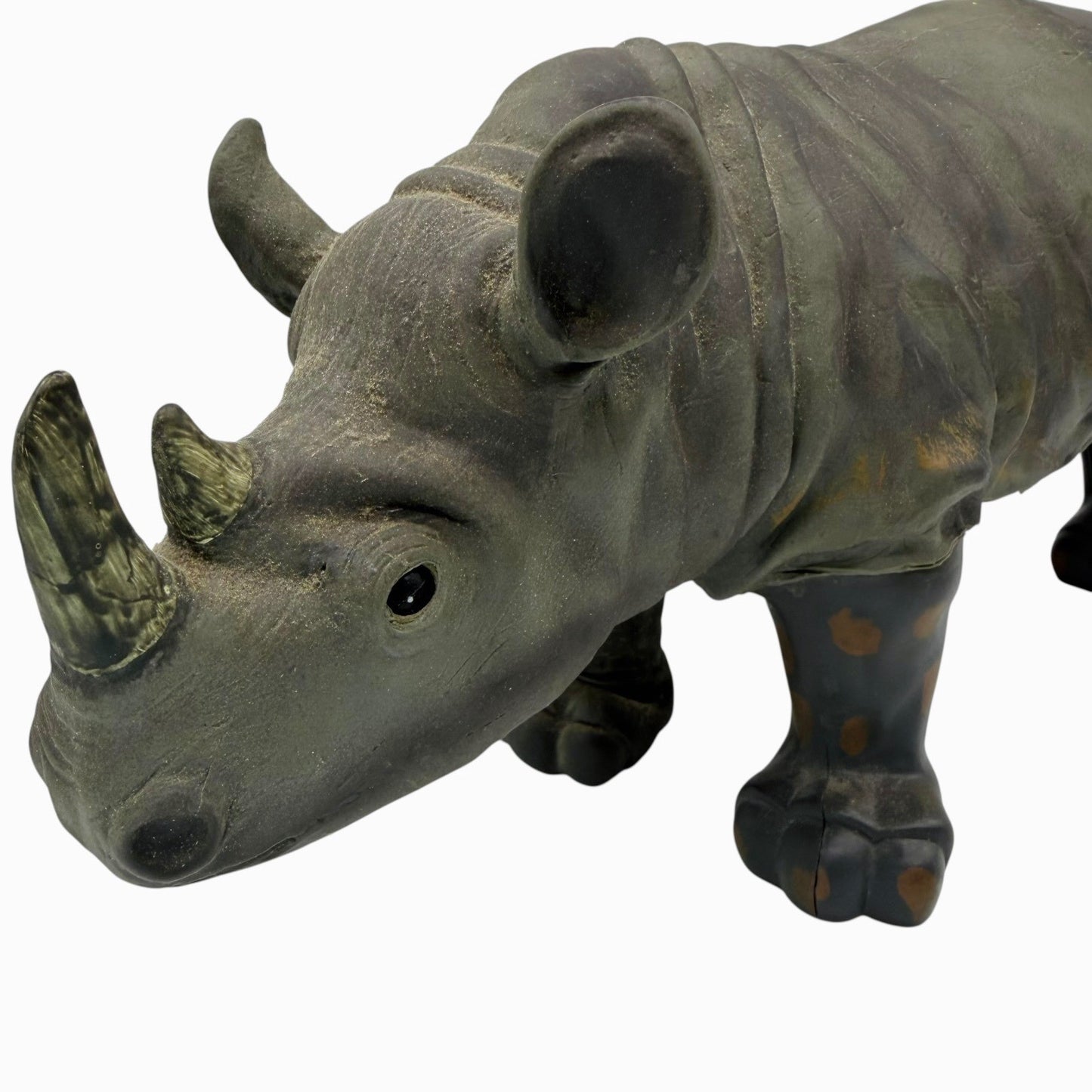 Vintage 1999 Wow Wee Rhinoceros Electronic Toy Rare Realistic Safari Rhino Gray